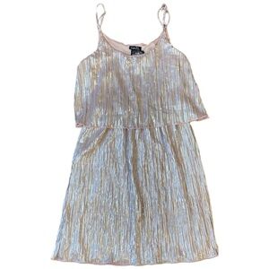 NWT Rue21 Women’s Shiny Blush Mini Dress Size S